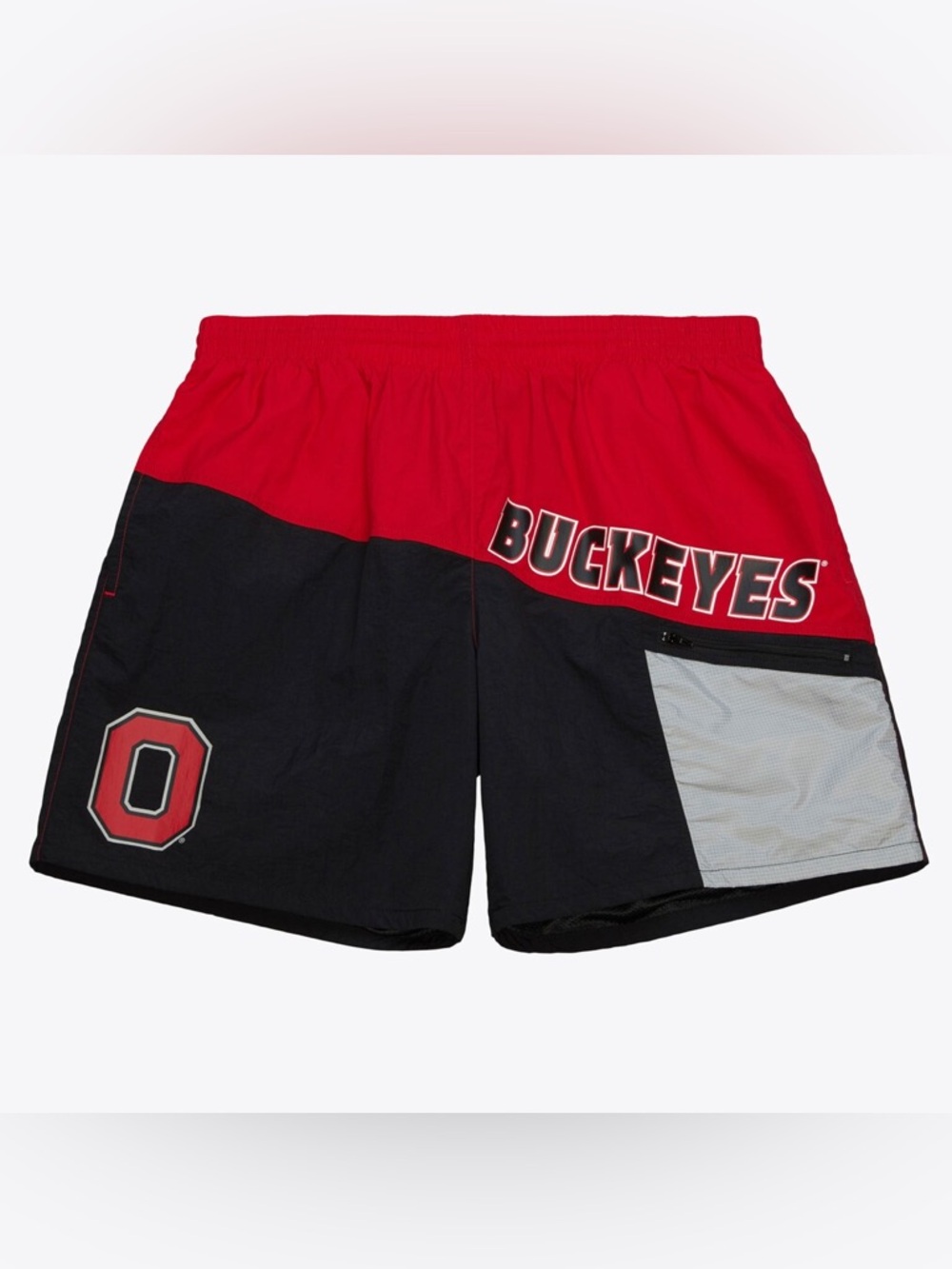 NWT - Mitchell & Ness Men’s Ohio State Buckeyes  Red and Black Shorts, Size - M